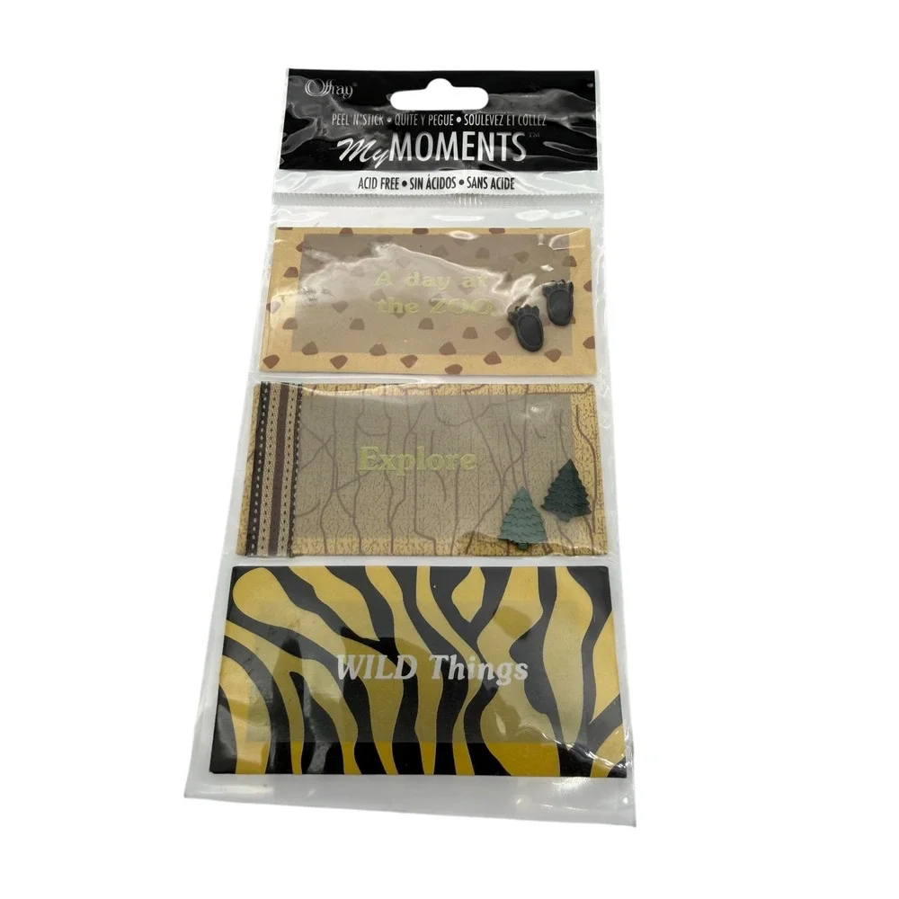 Safari Zoo Sticker Lot Jolees Boutique Creative Memories Jot My Moments NEW